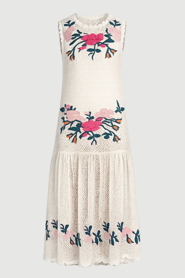 Sea NY Carmella Midi Dress - Cream