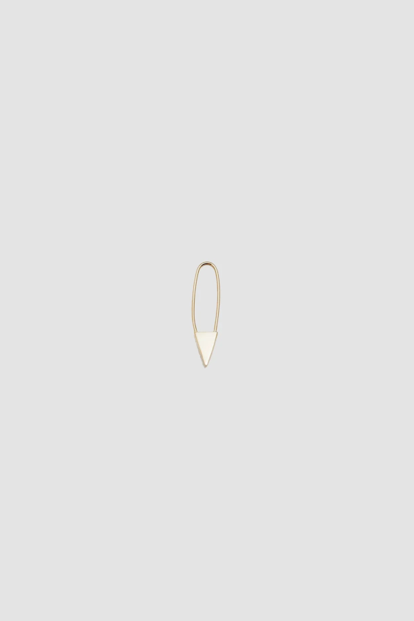 Loren Stewart Mini Triangle Safety Pin Earring