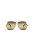Chloé Aly Sunglasses - Silver/Gradient Green - Thumbnail 1