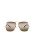 Chloé Aly Sunglasses - Gold/Gradient Brown - Thumbnail 1