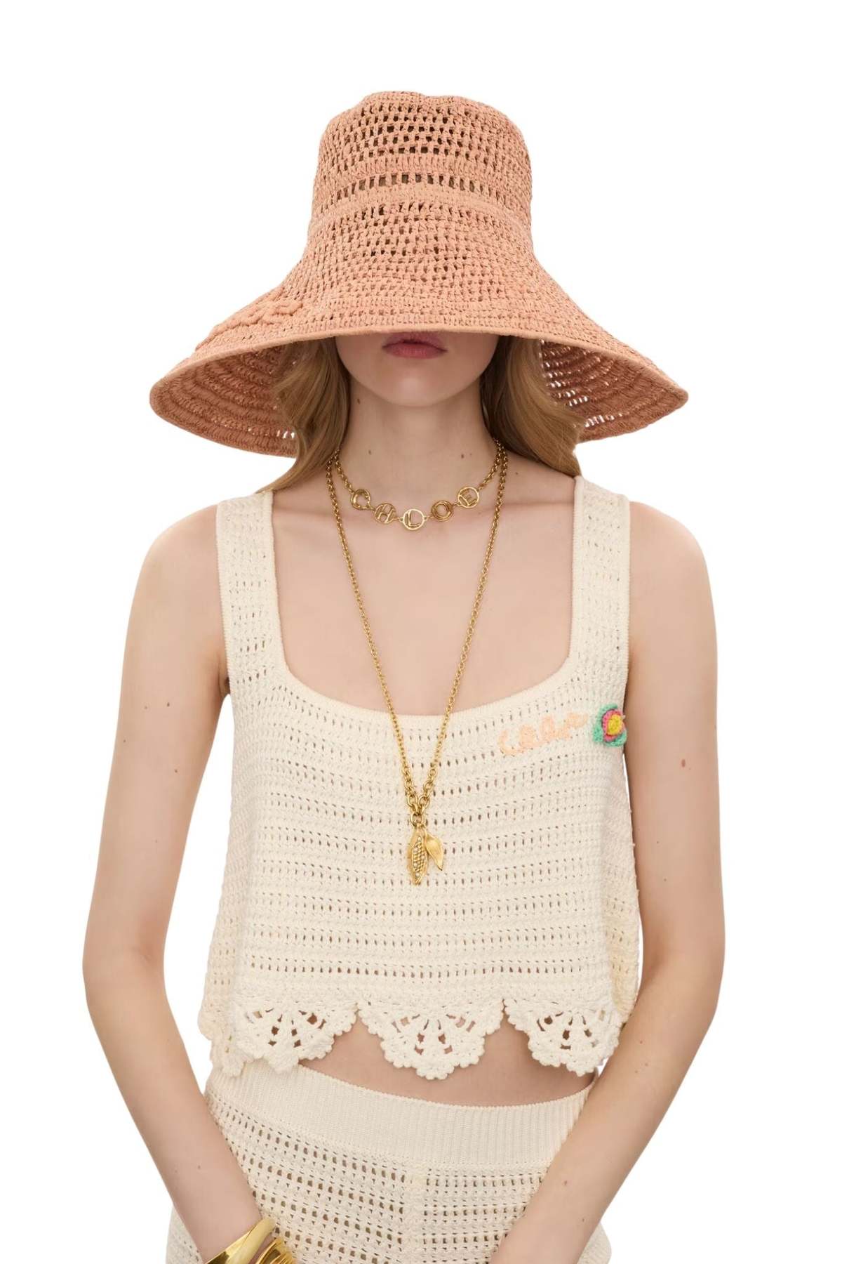 Chloé Capeline Raffia Hat - Summery Beige - Image 2 of 5