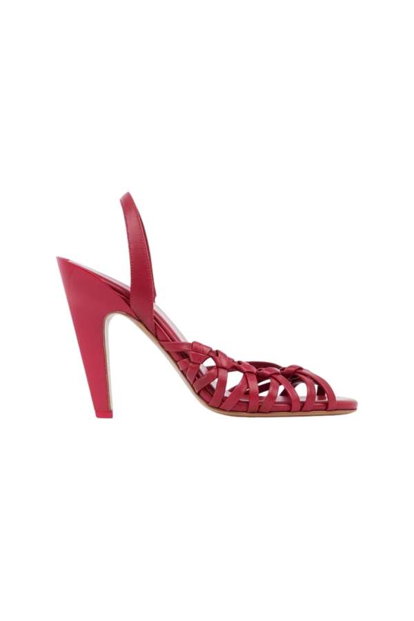 Chlo Estra Heeled Slingback Sandals - Raspberry Sorbet