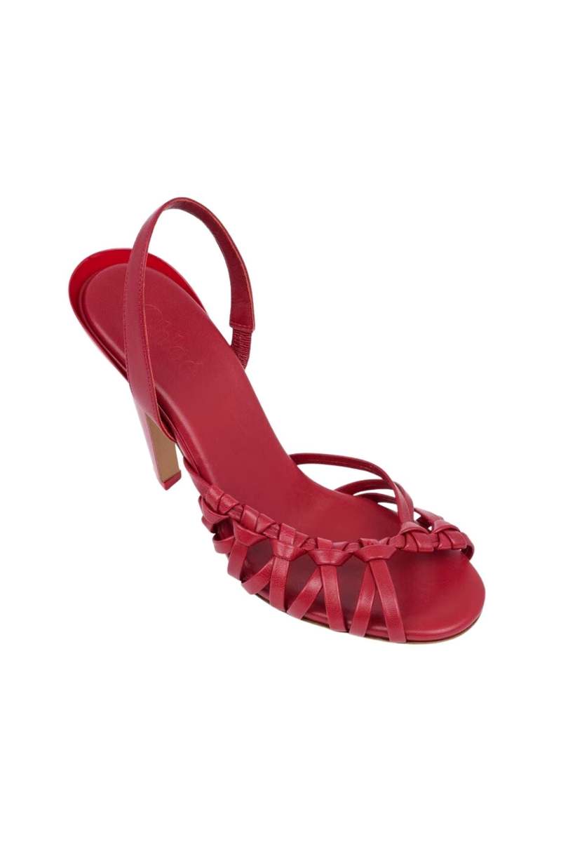 Chlo Estra Heeled Slingback Sandals - Raspberry Sorbet