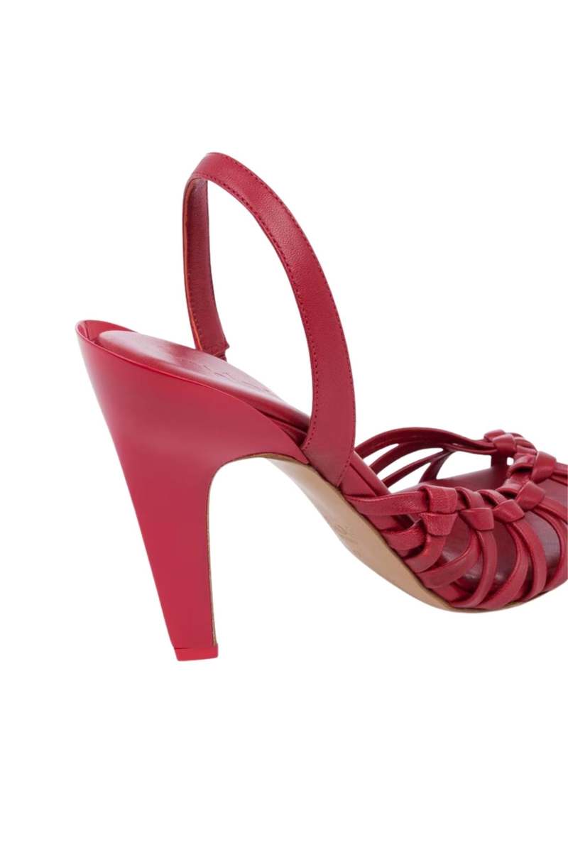 Chlo Estra Heeled Slingback Sandals - Raspberry Sorbet