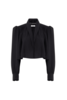 Chloé Jacket in Viscose Faille - Black - Thumbnail 1