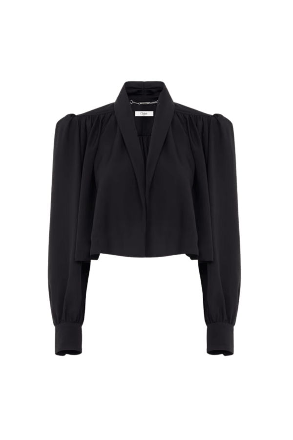 Chloé Jacket in Viscose Faille - Black