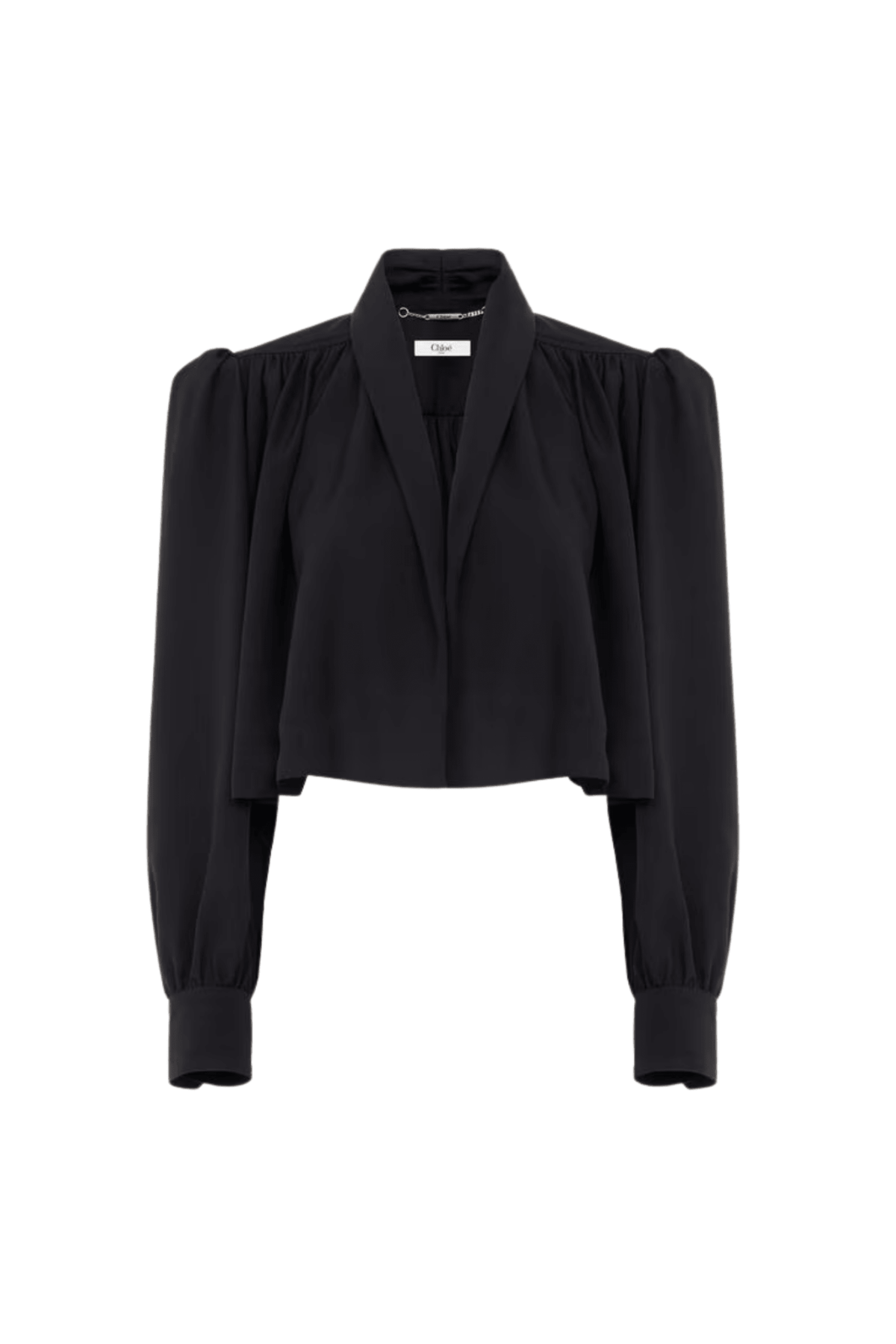 Chloé Jacket in Viscose Faille - Black - Image 1 of 7