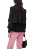 Chloé Jacket in Viscose Faille - Black - Thumbnail 5