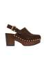 Chloé Jeannette Clogs - Chocolate Brown - Thumbnail 1