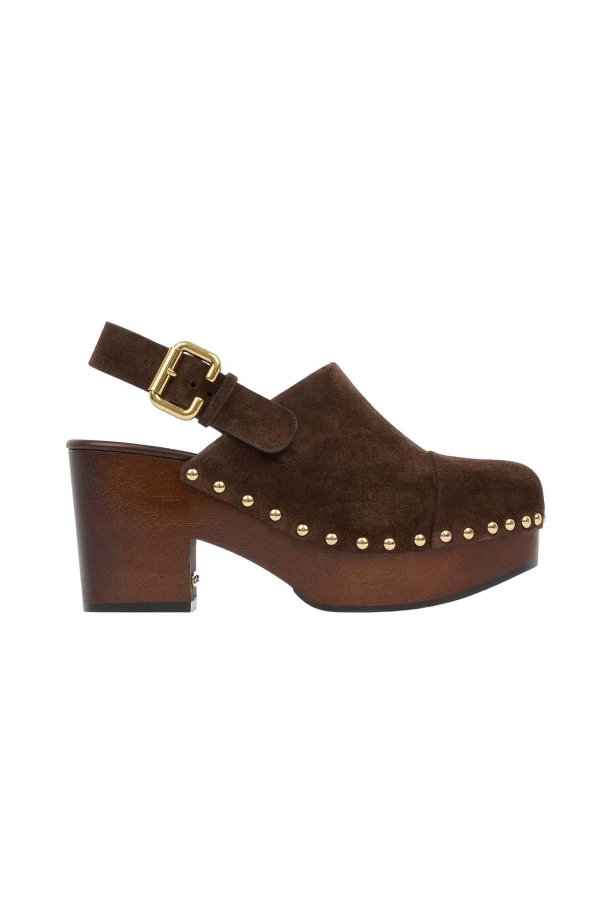 Chloé Jeannette Clogs - Chocolate Brown - Image 1 of 6