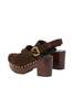 Chloé Jeannette Clogs - Chocolate Brown - Thumbnail 6