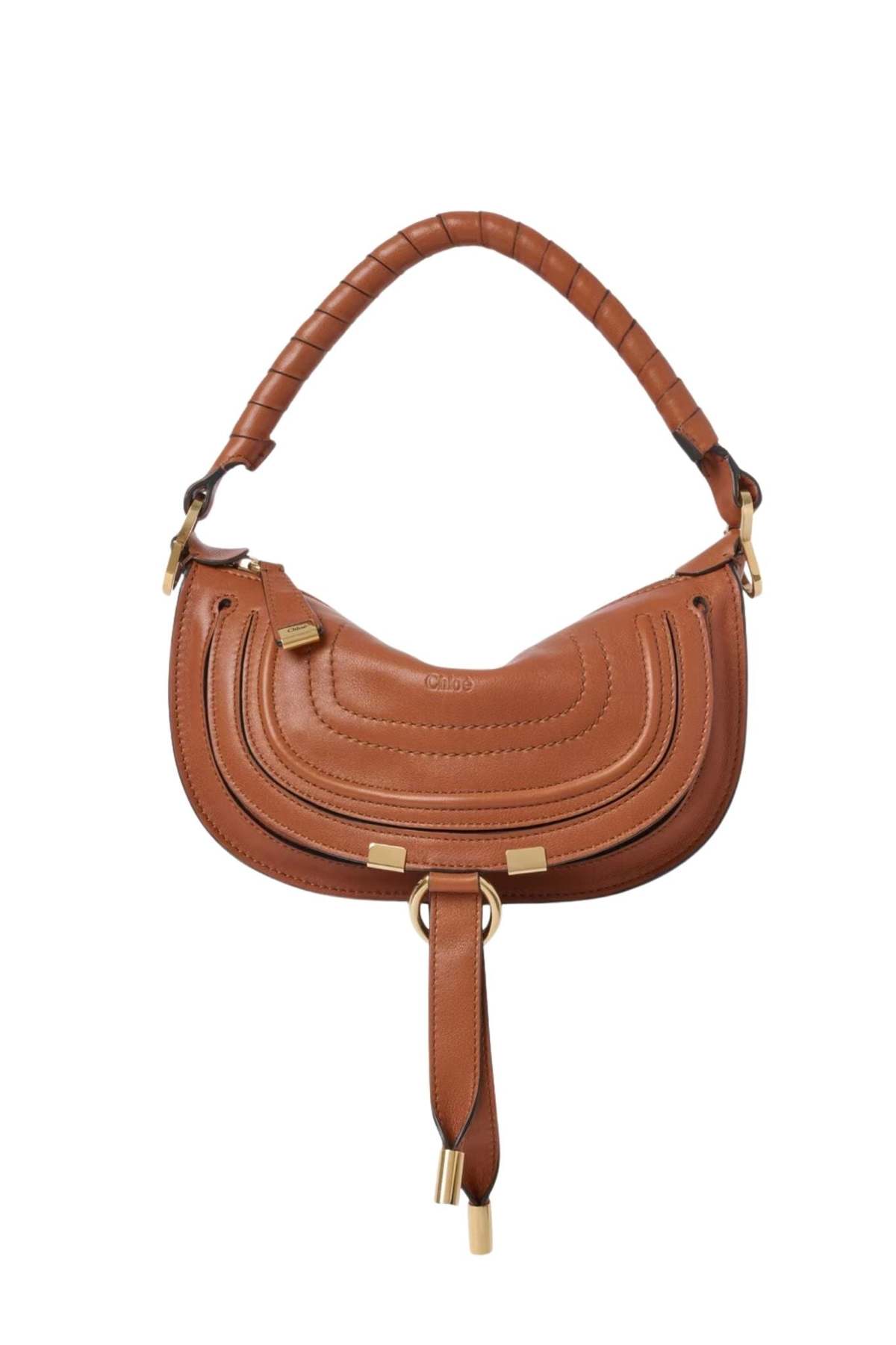 Chloé Mini Marcie Shoulder Bag - Clay Brown - Image 1 of 4