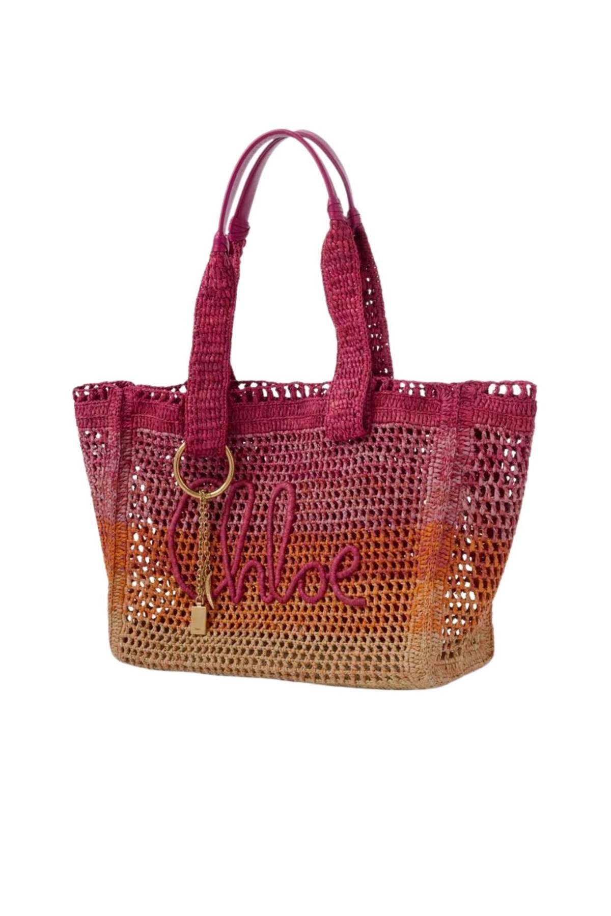 Chloé Summer Banana Tote - Multicolor Orange - Image 3 of 7