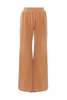 Chloé Wide-Leg Velvet Jersey Tracksuit Pants - Smoked Ochre - Thumbnail 1