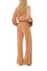 Chloé Wide-Leg Velvet Jersey Tracksuit Pants - Smoked Ochre - Thumbnail 4