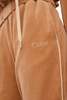 Chloé Wide-Leg Velvet Jersey Tracksuit Pants - Smoked Ochre - Thumbnail 5