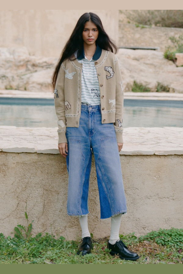 Sea NY Milene Denim Carpenter Culotte