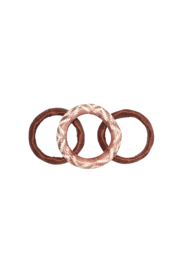 JOHANNA ORTIZ Nomad Queen Bangles - Wine / Old Pink