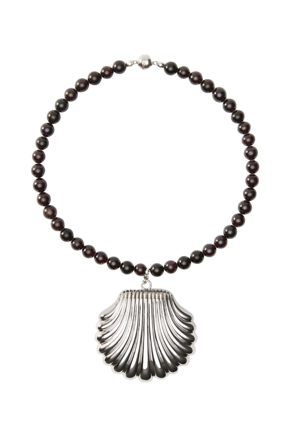 Julietta Holbox Necklace - Silver/Wine