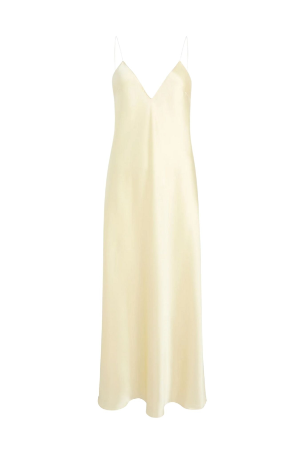 Khaite Taja Dress - Pale Yellow