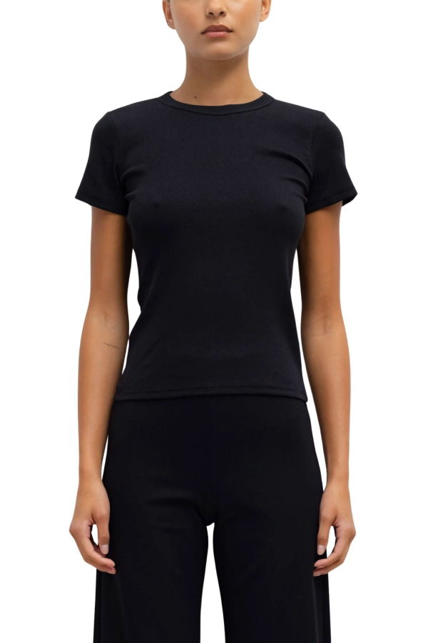 Leset Kelly Slim Fit Tee - Black