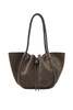 Proenza Schouler Large Ruched Tote in Suede and Braided Calf - Graphite 023 - Thumbnail 1