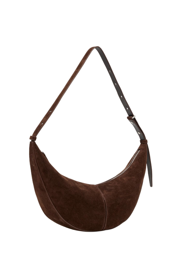 Proenza Schouler Slide Bag in Soft Suede - Chocolate 206