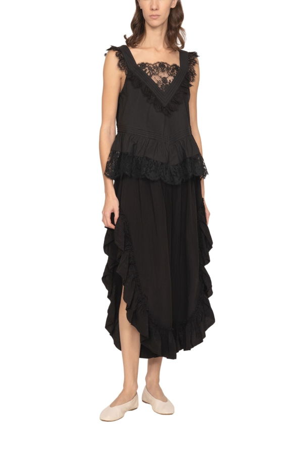 Sea NY Hilda Solid Sleeveless Top - Black