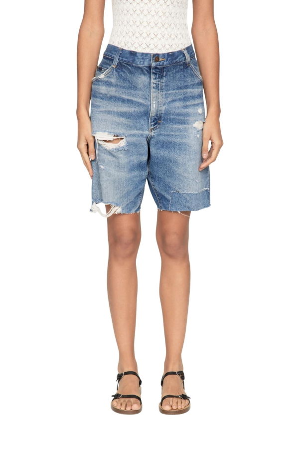 Sea NY Milene Denim Knee Shorts - Blue