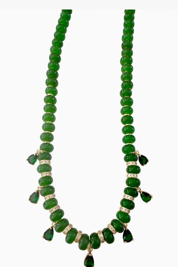 Gemelli Charles Beaded Necklace - Green