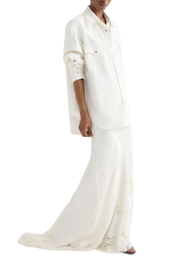 TWP Lace Skirt - Ivory