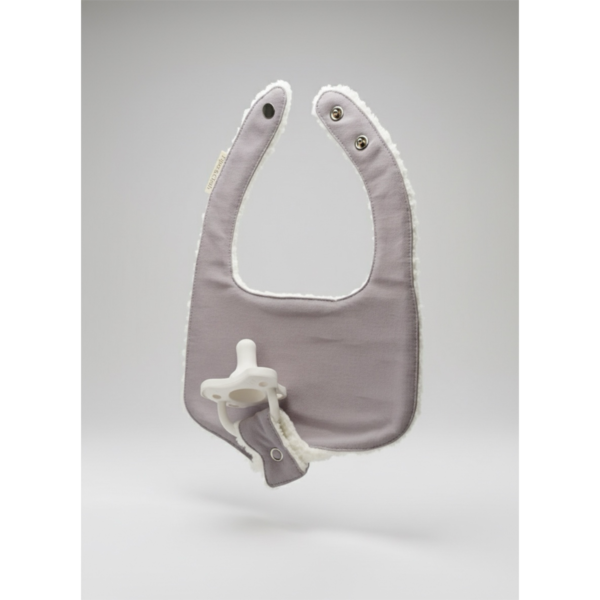 KIDS Piper&Cloth Soothe & Snap Pacifier Bib - Lavender Drift