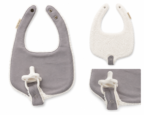 KIDS Piper&Cloth Soothe & Snap Pacifier Bib - Lavender Drift