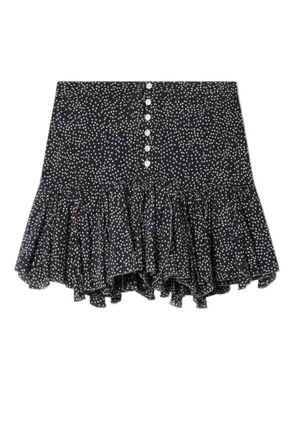 Isabel Marant Daneen Skirt - Black/Ecru
