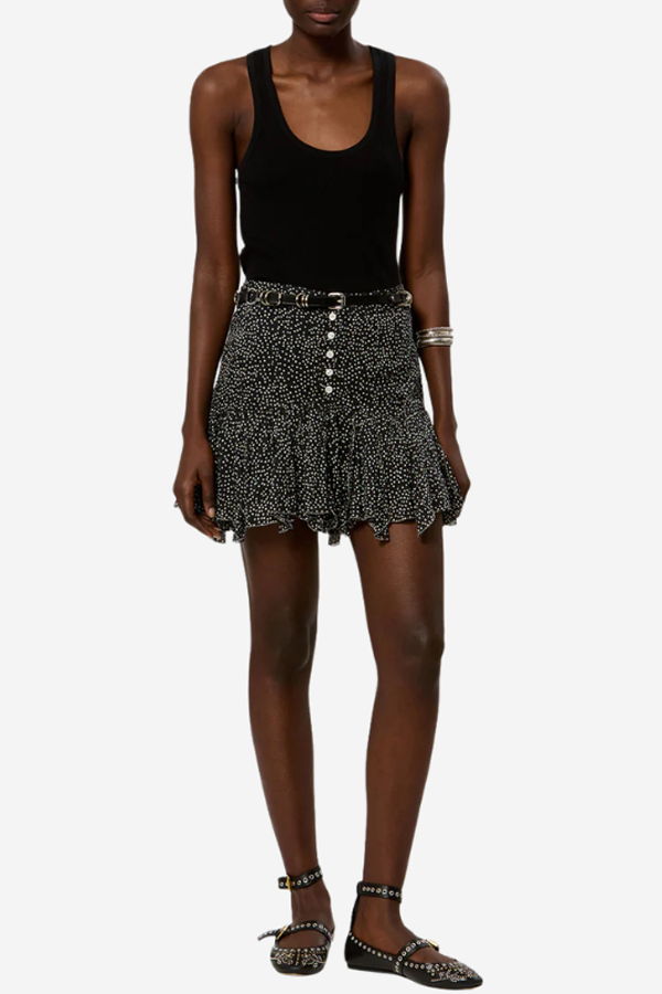 Isabel Marant Daneen Skirt - Black/Ecru