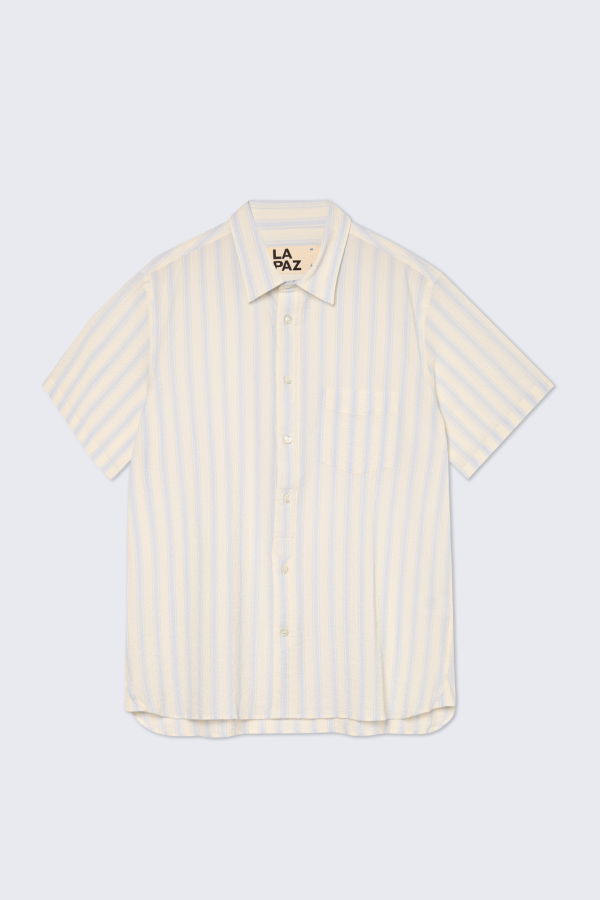 La Paz Alegre Short-Sleeve Striped Shirt