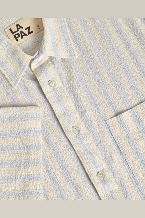 La Paz Alegre Short-Sleeve Striped Shirt