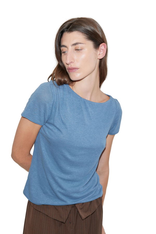Deiji Studios Drape Tee - Blue