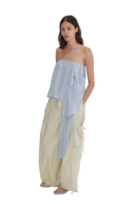 Rick Owens Lilies Open Back Draped Top | Garmentory