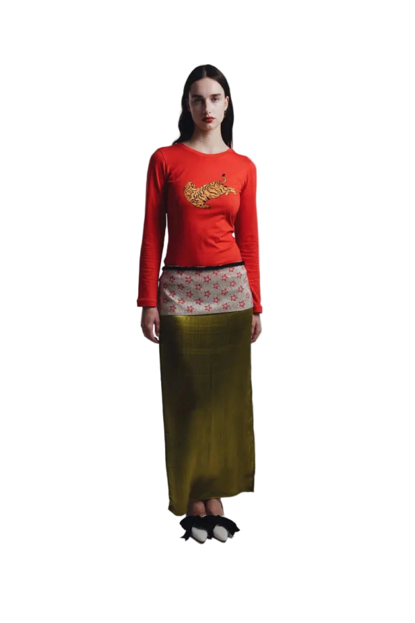 TIGRA TIGRA Mashroo Slip Skirt - Acid Green
