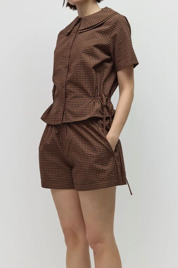 Azalea Gracie Gingham Top