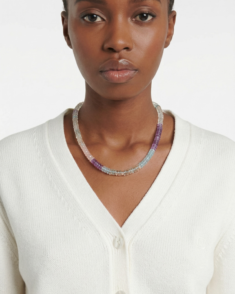 C. GRASSI Faceted Gemstone Necklace