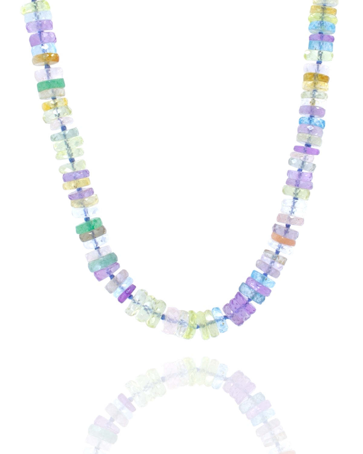 C. GRASSI Faceted Gemstone Necklaces Summer Pastel Mix - Image 1 of 3