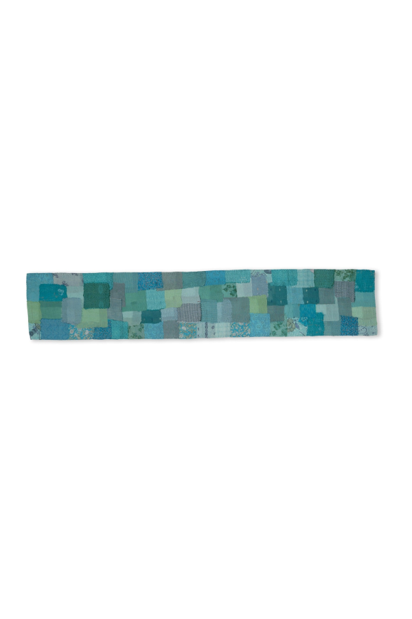 Maison Mieko Printed Fray Patch Table Runner