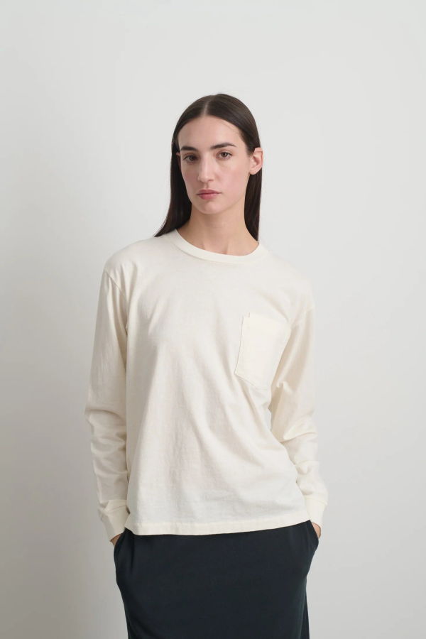 B Sides Long Sleeve Double Pocket Tee
