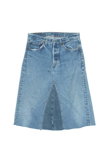 Y/PROJECT ASYMMETRIC DENIM SKIRT | Garmentory
