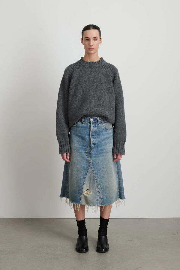 B Sides Reworked Skirt - Vintage Indigo