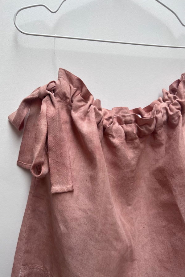 OUND HAND DYED REPURPOSED BED LINEN - TROUSERS IN COTTON