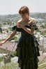Super Yaya Cake Dress - Black Bazin - Thumbnail 3