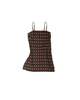 LWN Neri Slip Flame Pixel Handloom Ikat Dress - Thumbnail 1
